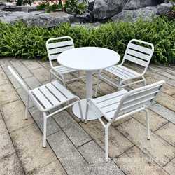 Outdoor table and chair leisure negotiation outdoor balcony courtyard table coffee shop internet celebrity milk tea shop folding dining table