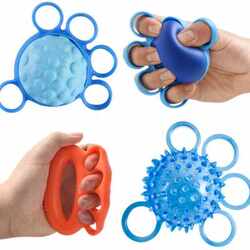 Five-finger grip massage ball play feeling and strength training equipment finger training volume children's hand rehabilitation touch children's equipment