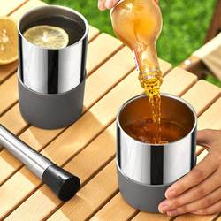 304 stainless steel mixer outdoor camping quick-frozen mixing cup clear bar juice drink mixing tool