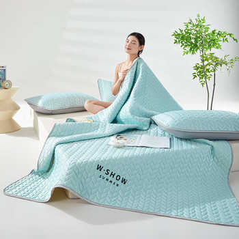 
Summer maternal and infant grade silicone mat single dormitory ice silk mat double air-conditioned soft mat three-piece set wholesale