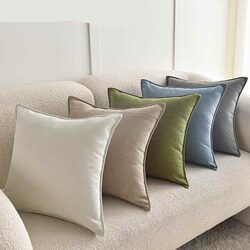 Nordic Style Chenille Pillow Cover Cushion, Trendy Pillow, Cream Sofa Headboard Backrest, Bay Window, Removable and Washable