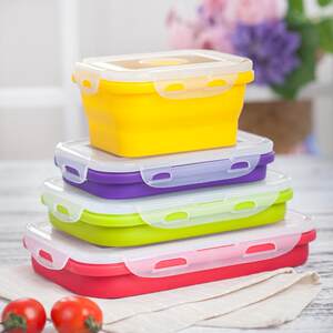 
Summer camping lunch box, guaranteed fresh, portable, stowable and foldable 489-fold folding lunch box
