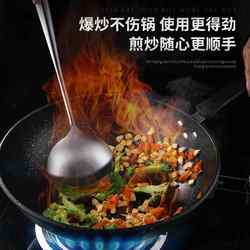 New direct-selling 304 stainless steel frying spoon, frying spatula, cooking spoon, cooking utensils, extended handle shovel, kitchenware colander