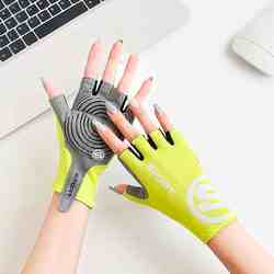 Fitness gloves for women anti-cocoon exercise half finger equipment training Yoga bicycle breathable anti-slip kettlebell riding single bar