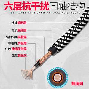 
Qmi electric guitar connection cable 15m 15m meter audio cable speaker bass electric box wooden instrument noise reduction speaker