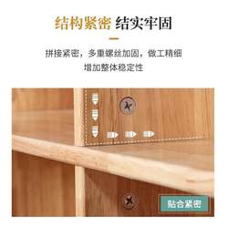 Kindergarten Solid Wood Toy Cabinet Children's Storage Rack Natural Wood Backpack Cabinet Shoe Cabinet Bookshelf Corner Cabinet Combination