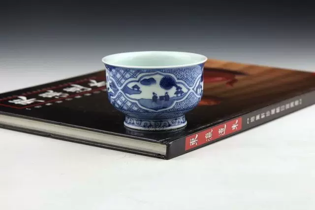 A青花瓷 「吴祥瑞造」 景徳鎮 手描き 壽文 蓋物 共箱付五