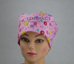 Printed operating room obstetrics and gynecology gourd pure cotton confinement cap