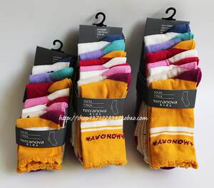 Italian Terra*Nova Children's Great Children Student Student Four Seasons Cotton Socks Week Socks 1-3-5-7-9-11 years old