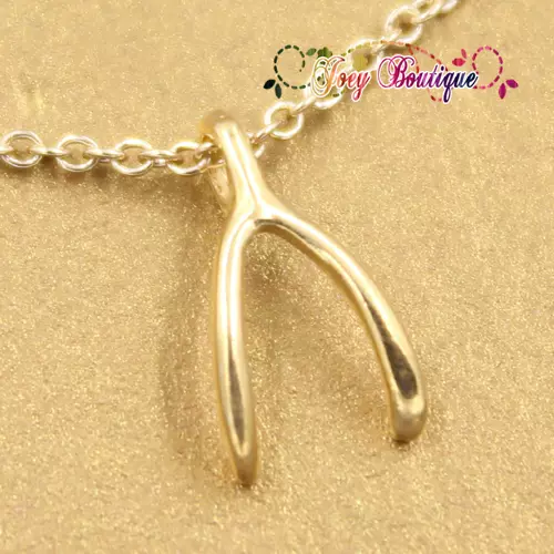 19周年店庆美国采购Dogeared wishbone 许愿骨项链上海现货