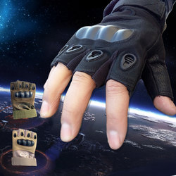 New Half-Finger Tactical Gloves Outdoor Gear Military Enthusiasts Mountaineering Combat Black Hawk Fighting Anti-Cut Anti-Slip Men's Summer Gloves