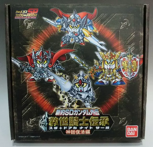 日本直送bandai 新約sd高達外傳救世騎士傳承神話復活篇box