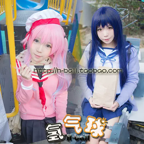Hball 舰队collection Cos 春雨村雨潮cos 制服毛衣日常
