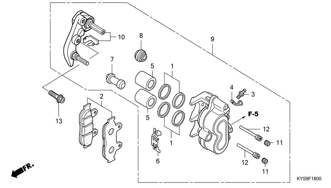 WUYANG HONDA   ǰ XIZHI WH125T-5A-F-15  극ũ  Ǹ-