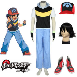 Pokémon Ash Animation Cosplay Men's Clothing