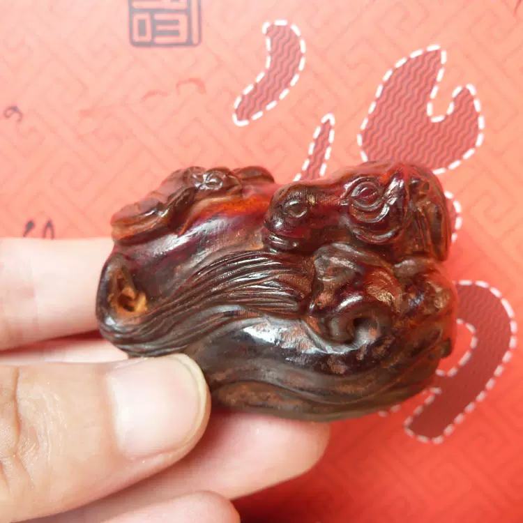 黄楊木 木彫り 純手作り.福禄寿 Q版O 黄楊木 木彫り 純手作り.