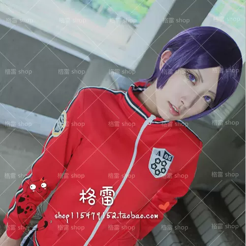 格雷cosplay假发境界触发者木虎蓝紫黑色收脸短发高温丝 格雷cosplay假发境界触发者木虎蓝紫黑色收脸短发高温丝