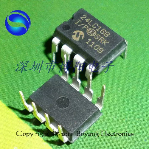 24LC16B-I/P DIP-8 集積回路IC 20個-1ロット 2025 新製品 高