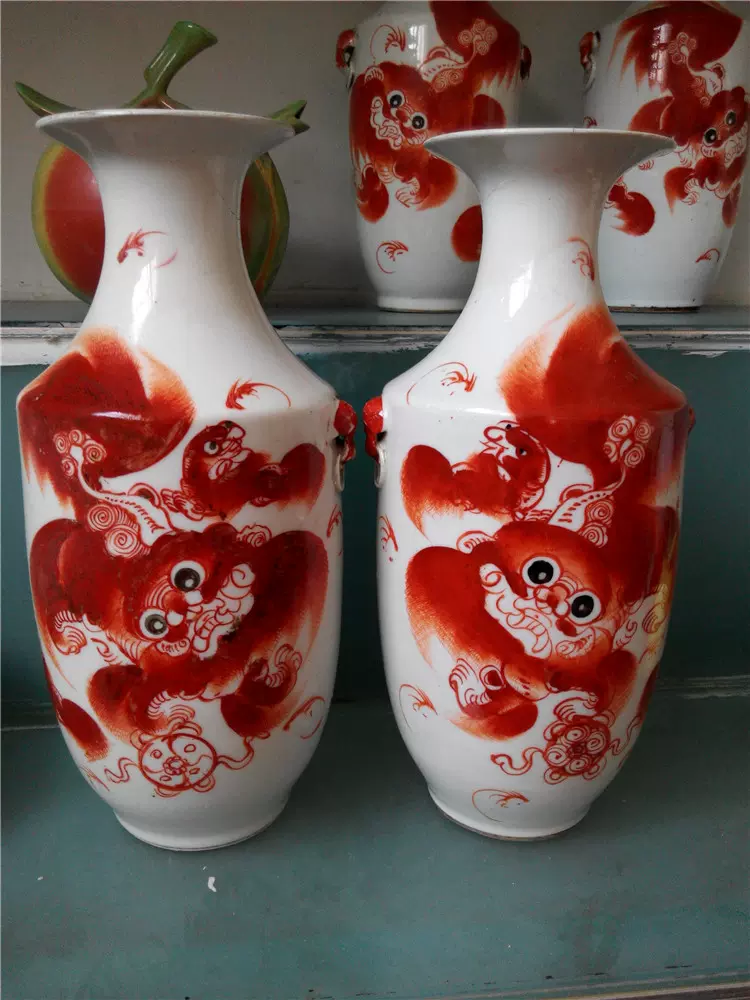 清代慎德堂製童戏四方瓶サイズ高さ約18×