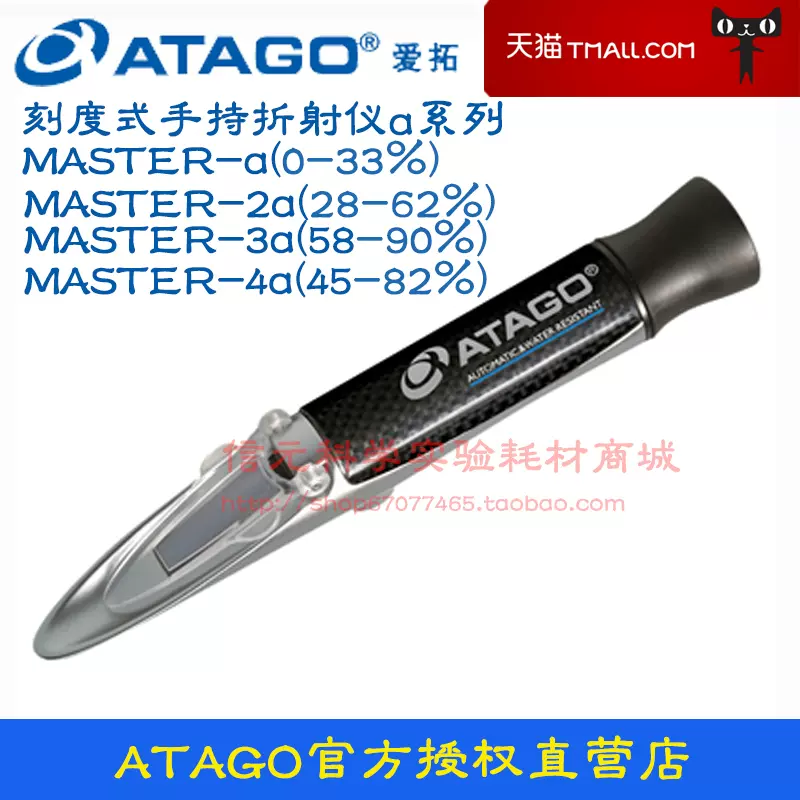 ATAGO 手持屈折計 MASTER-M MANUAL Brix0.0～33.0％ ※動作未確認 新作製品、世界最高品質人気!