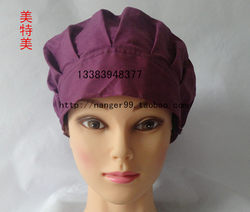 Operating room oral full cotton printed long hair work hat
