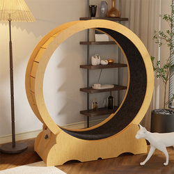Pet Cat Wheel Treadmill Fitness Exercise Toy Stand Cat Roller Dog Cat Circle Static Climbing Board Cat_