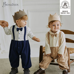 Baby one-year-old dress, boy baby jumpsuit, baby clothes, boy clothing, suit, romper, 2024 spring and summer new style