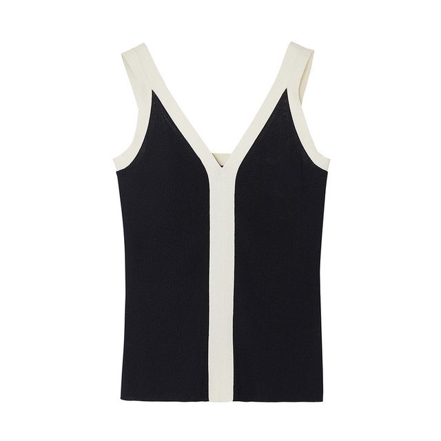Langzi French temperament, chic and high-end, retro vest, suspender, bottoming top, new summer style for women