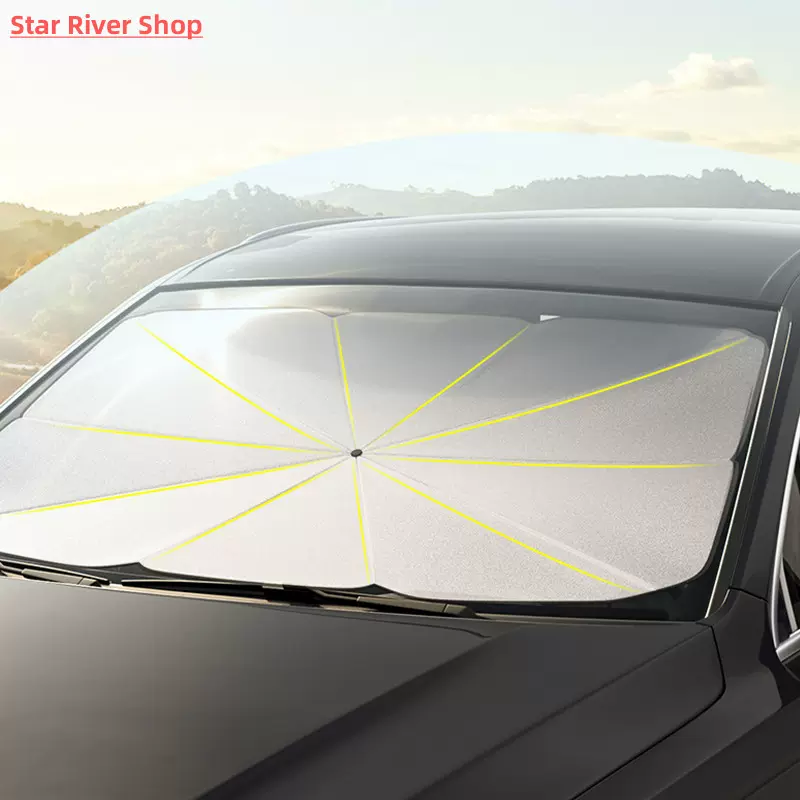 Car Windshield Sunshade Umbrella Type Sun Shade for Car Wind-Taobao