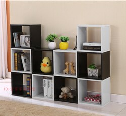 Simple Modern Square Cabinet Bookshelf Bookcase Free Combination Square Storage Grid Cabinet Multi-Functional