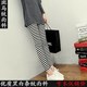 Wear nine -point leggings zebra, black and white striped, fashionable small feet pants, breathable skin pants, increase and increase
