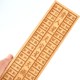 Peach wood Luban ruler woodworking ruler Luban ruler 46 measurement home decoration copper Luban ruler Dinglan ruler