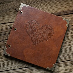 Memorable Gift Leather DIY Handmade Photo Album Creative Memory Album Adhesive Photo Album Romantic Valentine's Day