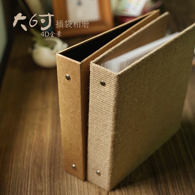 Large 6-inch insert pocket photo album, insert album, PP bag 4D ...