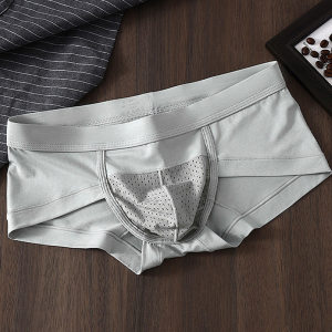 
Men's modal sexy underwear, mesh pouch, low-waist, breathable, comfortable, sports summer briefs that are not stuffy