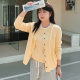 Large size women's fake two-piece long-sleeved tops for women's coat 2025 spring fat mm slim knitted cardigan 22829 naizi
