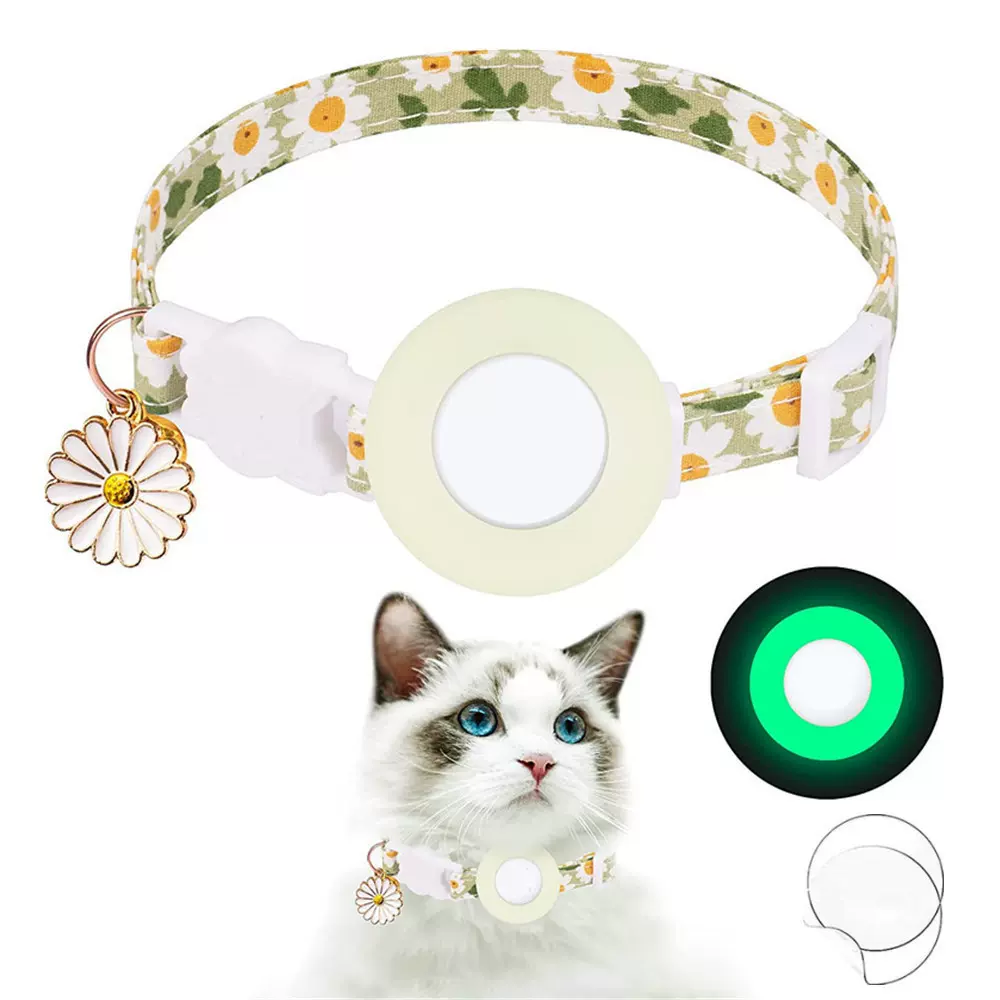 宠物猫咪项圈AirTag硅胶项圈保护套夜光狗外出防丢失定位跟踪器圈-Taobao