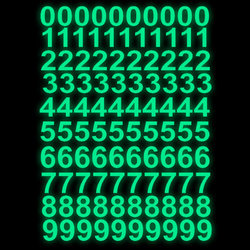 Cross-Border Amazon Fluorescent Digital Luminous Stickers Glowing Decoration for Bedroom and Children's Room 100 Number Wall Stickers