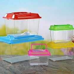 Mini portable small fish tank transparent aquarium pet box plastic turtle tank goldfish tank fish box turtle box