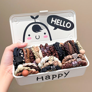 
Elastic mixed set, durable headband to tie hair, simple ponytail hair rope, classy new hair tie