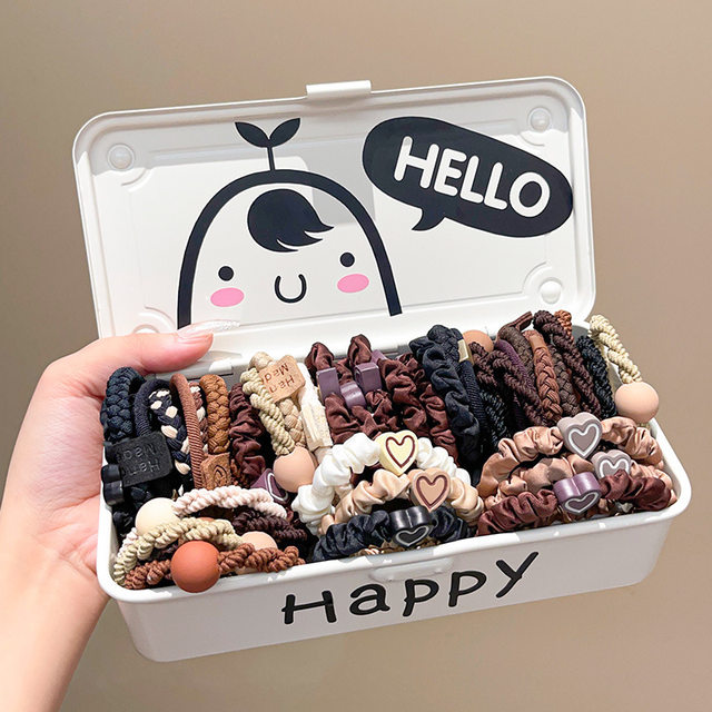 
Elastic mixed set, durable headband to tie hair, simple ponytail hair rope, classy new hair tie