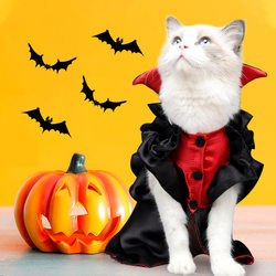 Cat Clothes European and American Halloween Vampire Bat Funny Props Decoration Pet Costumes