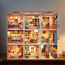 Ruolai Super Store Model Stavebnice Chýše Pro Kutily Hračky Trojrozměrné Puzzle Dětská Vzdělávací Hračka