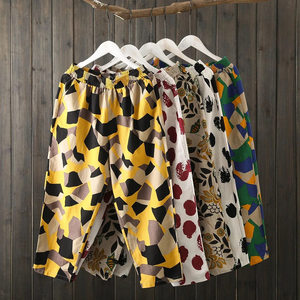 
[Good quality] Literary harem pants 2023 new cotton and linen summer slim and versatile women's printed nine-point harem pants