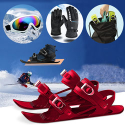 New Mini Ski Shoes Mini Ski Skates Snow Sled Snow Supplies Ski Boots Snowboard
