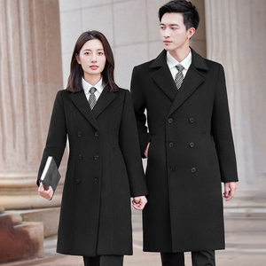 
2026 Spring Professional Women's Woolen Coat Jacket Mid-Length Slim Women's Bank Front Desk Work Clothes