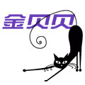 金贝贝宠物用品店的LOGO