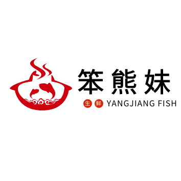 笨熊妹鱼丸食品店的LOGO
