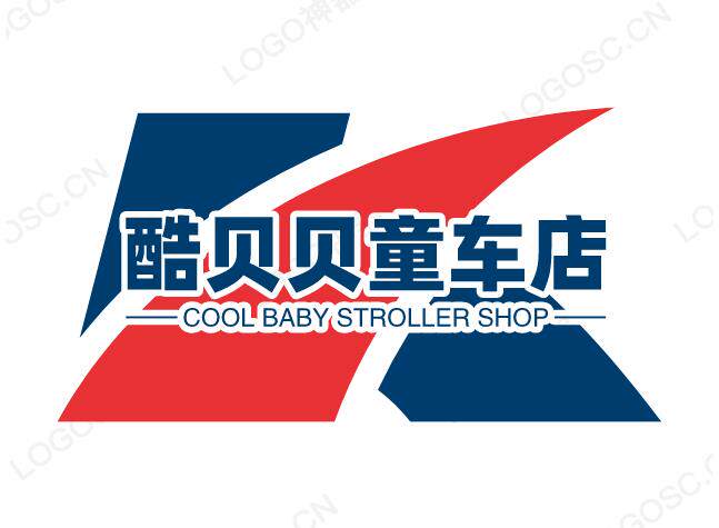 酷贝贝童车店的LOGO