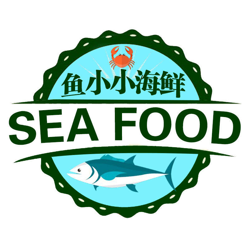 鱼小小海鲜特产的LOGO